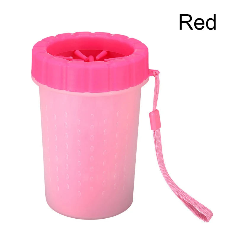 Soft Silicone Pet Paw Washing Cup – Portable Cleaner for Cats and Dogs.