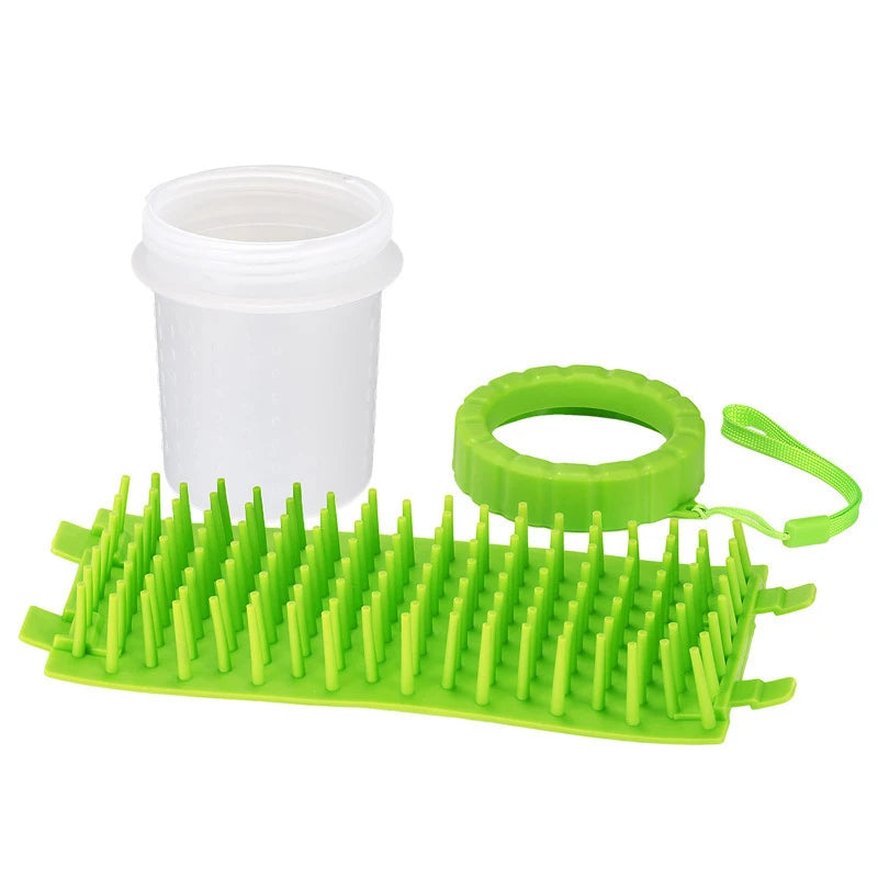 Soft Silicone Pet Paw Washing Cup – Portable Cleaner for Cats and Dogs.