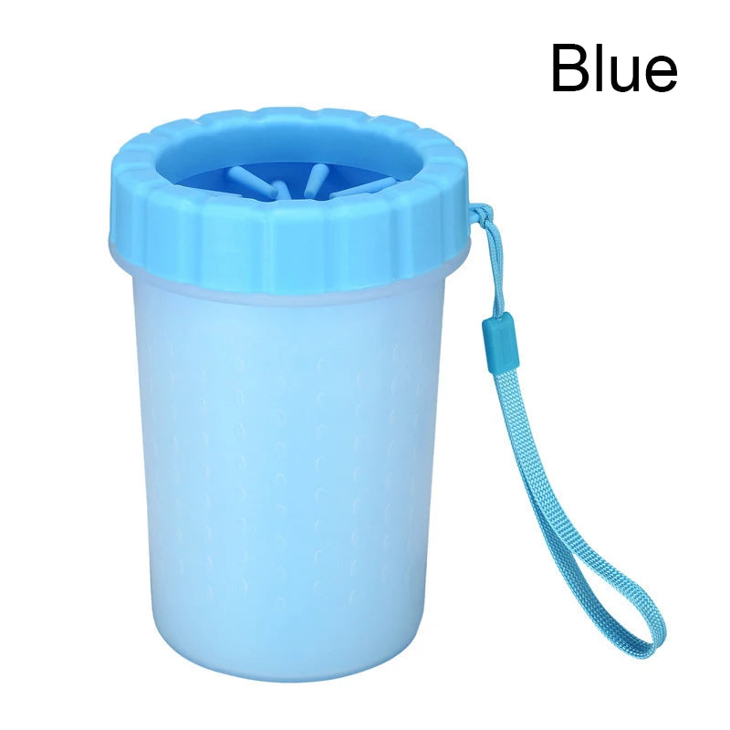 Soft Silicone Pet Paw Washing Cup – Portable Cleaner for Cats and Dogs.